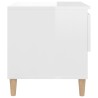 vidaXL Comodini 2 pz Bianco Lucido 50x46x50 cm in Legno ingegnerizzato