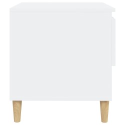 vidaXL Comodino Bianco 50x46x50 cm in Legno ingegnerizzato