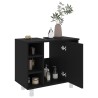 vidaXL Armadio da Bagno Nero 60x32x53,5 cm in Truciolato