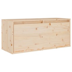 vidaXL Pensile 80x30x35 cm in Legno Massello di Pino