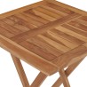 vidaXL Tavolo da Giardino Pieghevole 60x60x75 cm in Massello di Teak