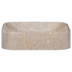 vidaXL Lavandino Grigio 40x40x10 cm in Marmo