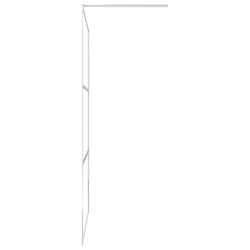 vidaXL Parete per Doccia Walk-in Vetro Semi Smerigliato ESG 80x195 cm