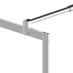 vidaXL Parete per Doccia Walk-in Vetro Semi Smerigliato ESG 80x195 cm