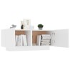 vidaXL Comodino Bianco 100x35x40 cm in Legno ingegnerizzato