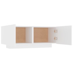 vidaXL Comodino Bianco 100x35x40 cm in Legno ingegnerizzato