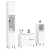 vidaXL Set di Mobili da Bagno 3 pz Bianco in Legno Ingegnerizzato