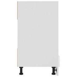 vidaXL Armadio per Forno Bianco Lucido 60x46x81,5 cm in Truciolato