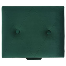 vidaXL Sgabello con Contenitore 40 cm in Velluto Verde