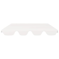 vidaXL Baldacchino per Dondolo da Giardino Bianco 150/130x70/105 cm