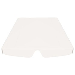 vidaXL Baldacchino per Dondolo da Giardino Bianco 150/130x70/105 cm