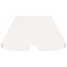 vidaXL Baldacchino per Dondolo da Giardino Bianco 150/130x70/105 cm