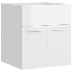 vidaXL Mobile Sottolavabo Bianco Lucido 41x38,5x46 cm in Truciolato