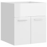 vidaXL Mobile Sottolavabo Bianco Lucido 41x38,5x46 cm in Truciolato