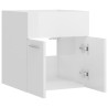 vidaXL Mobile Sottolavabo Bianco Lucido 41x38,5x46 cm in Truciolato