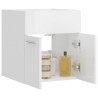 vidaXL Mobile Sottolavabo Bianco Lucido 41x38,5x46 cm in Truciolato