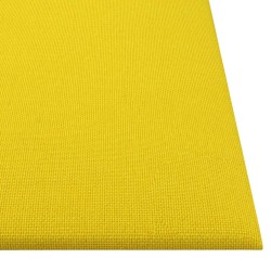 Pannelli Murali 12 pz Gialli 30x30 cm in Tessuto 1,08 m²