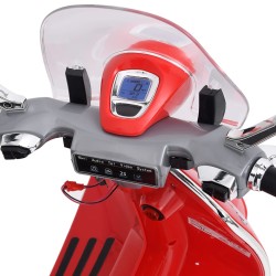 vidaXL Motocicletta Elettrica per Bambini Vespa GTS300 Rossa