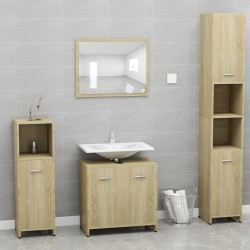 vidaXL Armadio da Bagno Rovere Sonoma 60x33x61 cm in Truciolato