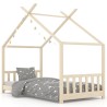 vidaXL Giroletto per Bambini in Legno Massello di Pino 80x160 cm