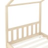 vidaXL Giroletto per Bambini in Legno Massello di Pino 80x160 cm