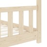 vidaXL Giroletto per Bambini in Legno Massello di Pino 80x160 cm