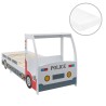 Letto Bimbo Auto Polizia con Materasso 90x200 cm 7 Zone H2 H3