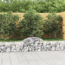 vidaXL Cesti Gabbioni ad Arco 9 pz 200x30x40/60 cm Ferro Zincato