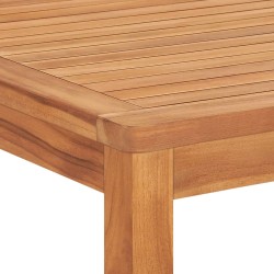 vidaXL Tavolo da Pranzo da Giardino 180x90x77 cm in Massello di Teak