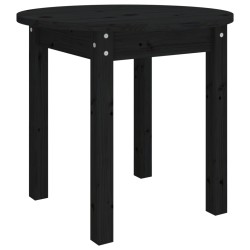 vidaXL Tavolino da Salotto Nero Ø 45x40 cm in Legno Massello di Pino