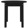 vidaXL Tavolino da Salotto Nero Ø 45x40 cm in Legno Massello di Pino