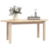 vidaXL Tavolino da Salotto 110x55x45 cm Legno Massello di Pino