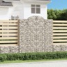 vidaXL Cesti Gabbioni ad Arco 2 pz 200x50x220/240 cm Ferro Zincato