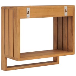 vidaXL Porta Asciugamani a Parete 35x20x35 cm in Massello di Teak