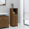 vidaXL Armadietto Bagno Rovere Marrone 30x30x95cm in Legno Ingegnerizzato