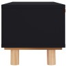 vidaXL Tavolino Nero 80x40x30 cm Legno ingegnerizzato e Massello di Pino