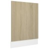 vidaXL Pannello Lavastoviglie Rovere 45x3x67 cm Truciolato