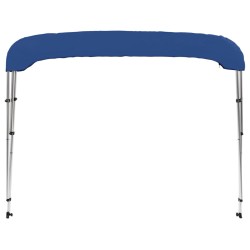 vidaXL Bimini di Prua con Tendalino a 3 Archi Blu 183x160x137 cm