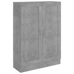 vidaXL Libreria Grigio Cemento 82,5x30,5x115 cm in Truciolato