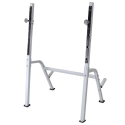 vidaXL Panca Multifunzione con Rack Bilanciere e Set Manubri 60,5 kg