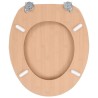 vidaXL Tavolette WC con Coperchi 2 pz in MDF Design Bambù