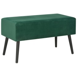 vidaXL Panca con Cassetti 80 cm Verde in Velluto