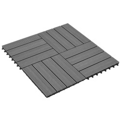 vidaXL Piastrelle per Decking 22 pz 30x30cm 2mq in WPC Grigio