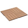 vidaXL Piastrelle per Decking 22 pz 30x30cm 2mq in WPC Colore Teak