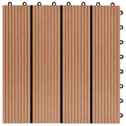 vidaXL Piastrelle per Decking 22 pz 30x30cm 2mq in WPC Colore Teak