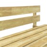 Divano da Giardino su Pallet con Cuscini Grigio in Legno Pino