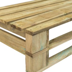 Divano da Giardino su Pallet con Cuscini Grigio in Legno Pino