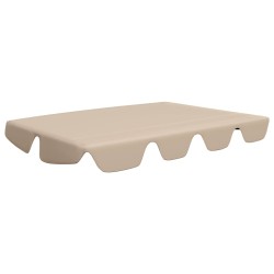 vidaXL Baldacchino per Dondolo da Giardino Beige 150/130x70/105 cm