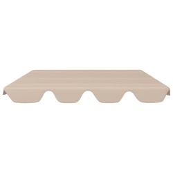 vidaXL Baldacchino per Dondolo da Giardino Beige 150/130x70/105 cm