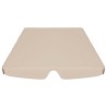 vidaXL Baldacchino per Dondolo da Giardino Beige 150/130x70/105 cm